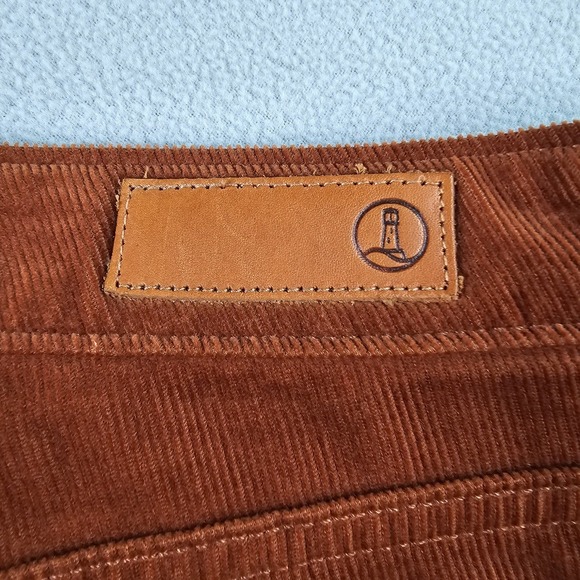 Women's Brown Corduroy Pants Size 12 Bootcut Flare Vintage Y2K Casual Trousers - Picture 12 of 14